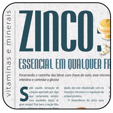 Vitaminas de A a Z: Zinco