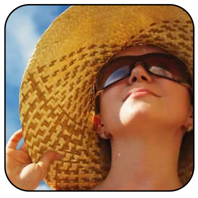Olhos saudáveis no verão