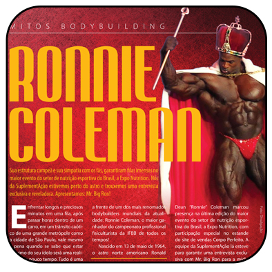 Mitos do BodyBuilding: Ronnie Coleman