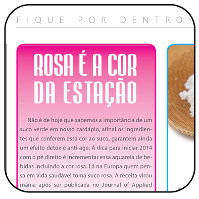 Rosa é cor da estação