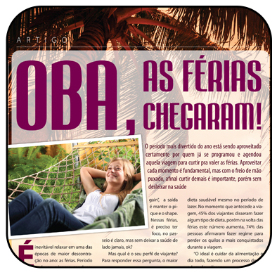 Oba! As férias chegaram!