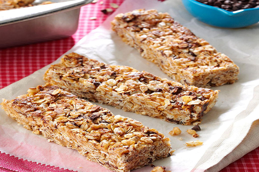 Suplementação Gourmet: Barra proteica de chocolate com banana