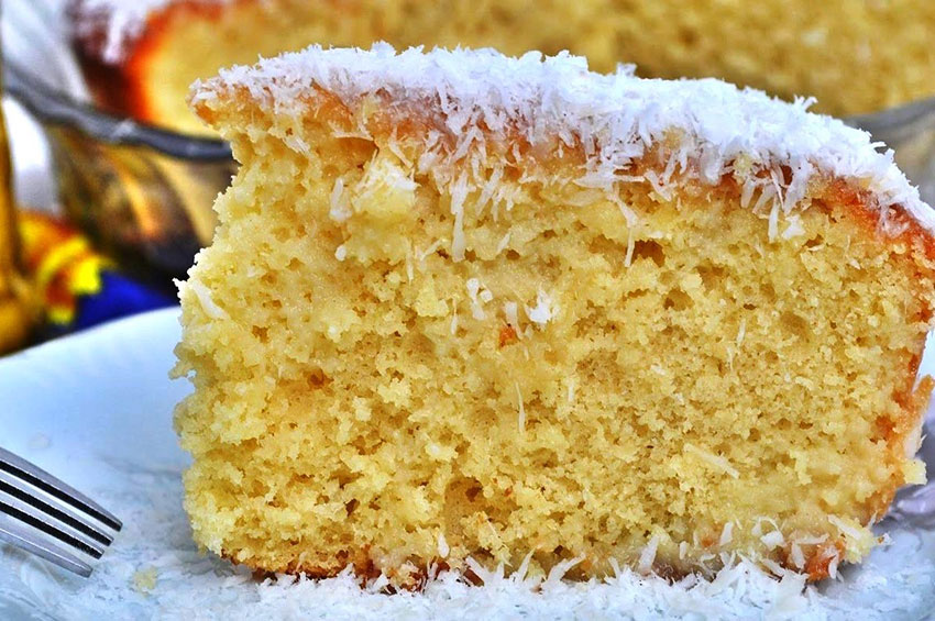 Suplementação Gourmet: Bolo de coco Low Carb