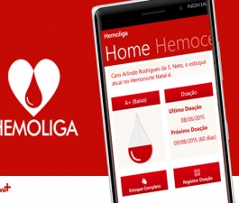 Microsoft incentiva doação de sangue com o lançamento do aplicativo Hemoliga para Windows Phone