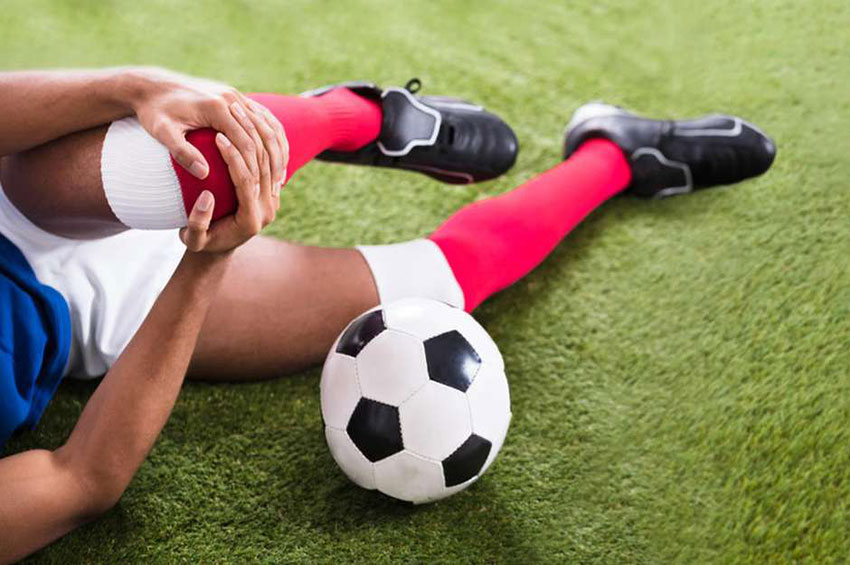 As lesões no joelho mais comuns em jogadores de futebol